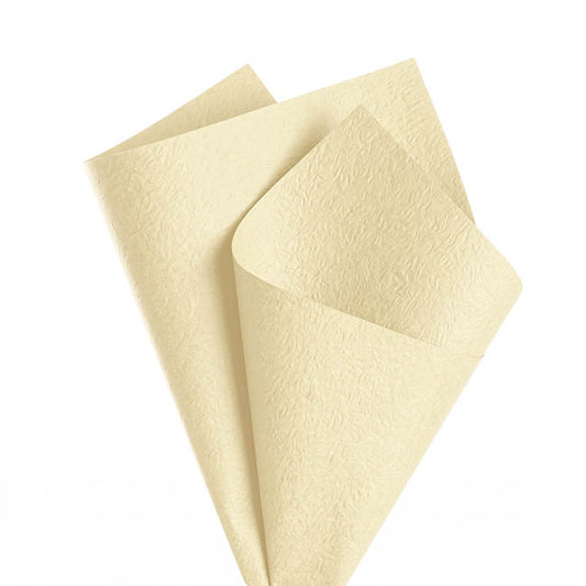 Embossed Paper 60gsm Luxe Vanilla Creme Pk50 (54x76cm)