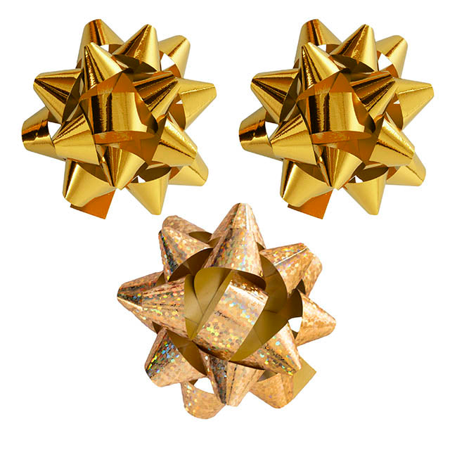 Curling Ribbon & Bows Gift Wrap Finishing Set Metallic Gold