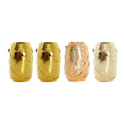 Curling Ribbon & Bows Gift Wrap Finishing Set Metallic Gold