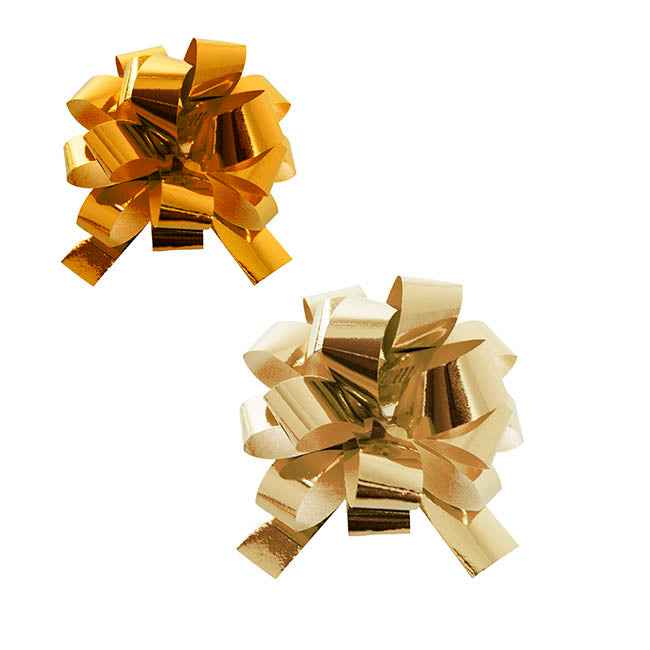 Curling Ribbon & Bows Gift Wrap Finishing Set Metallic Gold