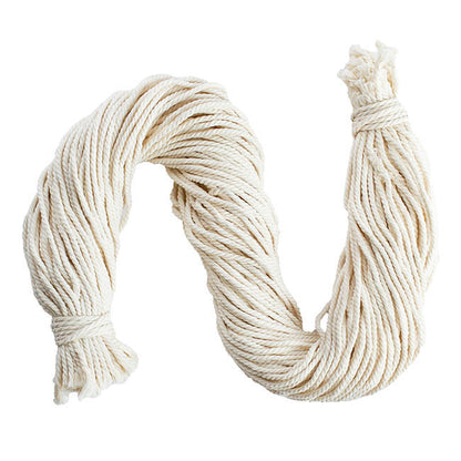 Pre-Cut Cotton String White Bundle 100 (3mm x 70cm Long)
