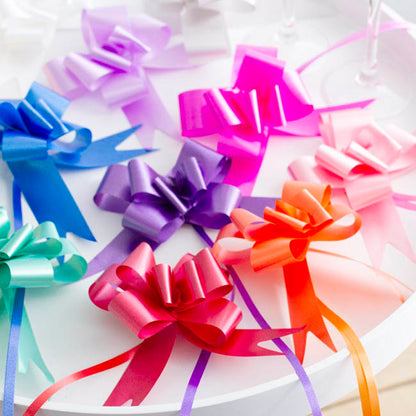 Ribbon Pull Bow Red (32mmx53cm) Pack 25
