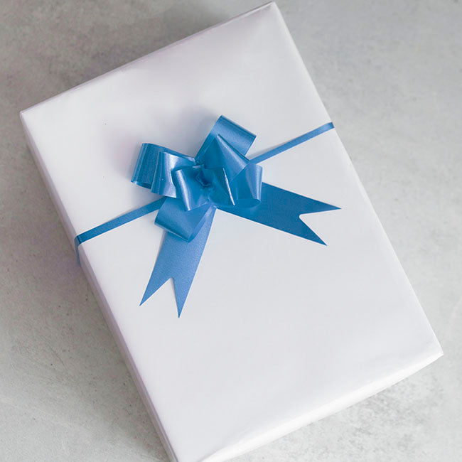 Ribbon Pull Bow Royal Blue (32mmx53cm) Pack 25