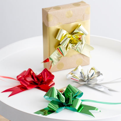 Ribbon Pull Pack Metallic Gold (32mmx53cm) Pack 25