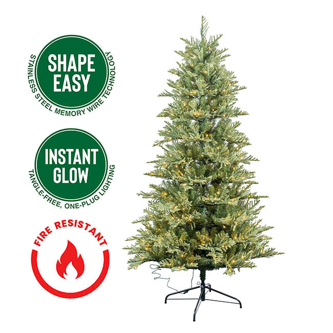 Shape Easy Forest Pine LED Xmas Tree Green (1.2Wx2mH)