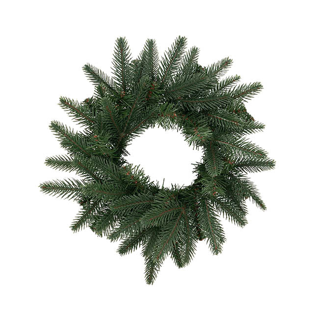 Forest Christmas Pine Wreath Deep Green (35cmD)