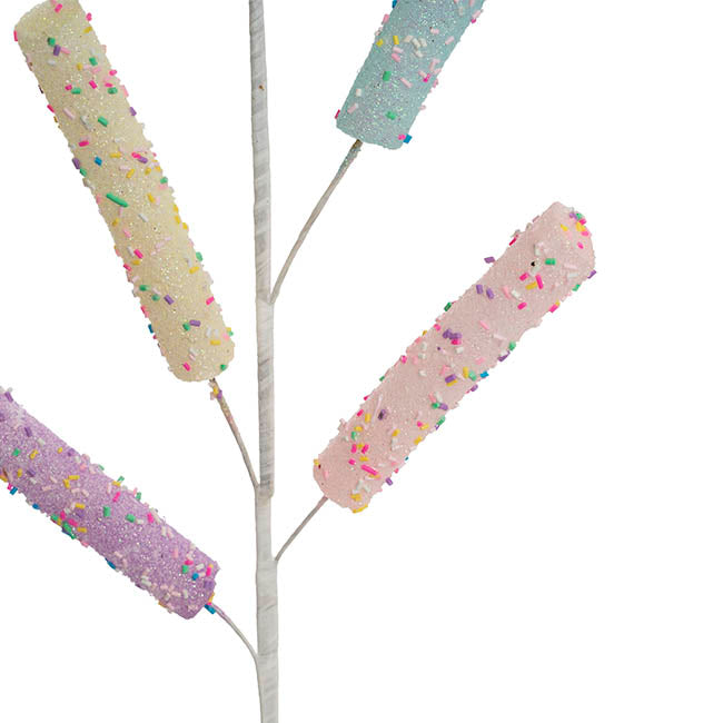 Donut Stick Spray w Sprinkles Multi (64cmH)