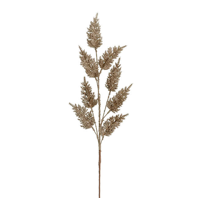 Glitter Thistle Spray Champagne (68cmH)