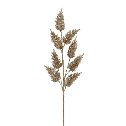 Glitter Thistle Spray Champagne (68cmH)