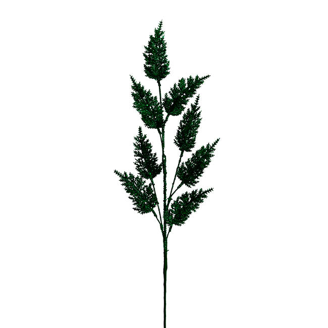 Glitter Thistle Spray Dark Green (68cmH)