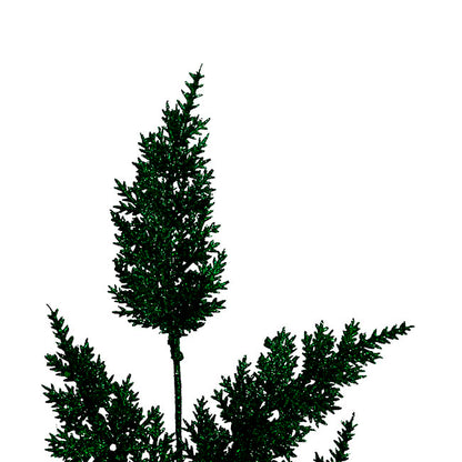 Glitter Thistle Spray Dark Green (68cmH)