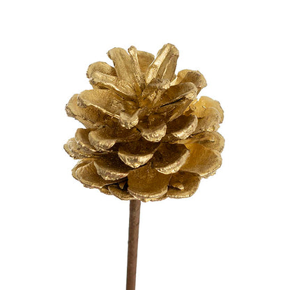 Artificial Pinecone Pick Bunch 6 Brown (6cmDx35cmH)