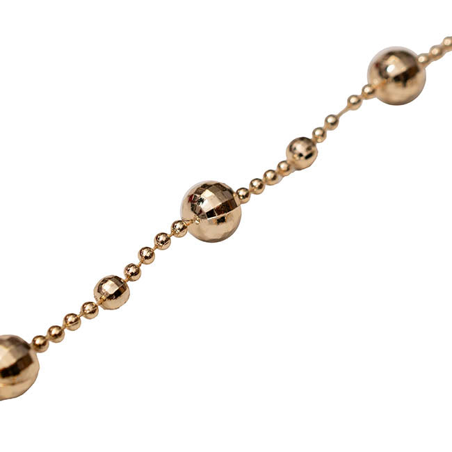 Beaded Garland Champagne (14mmDx270cmL)