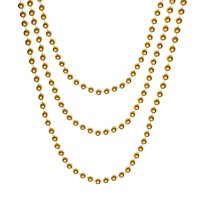 Large Beaded Garland Gold (2cmDx270cmL)