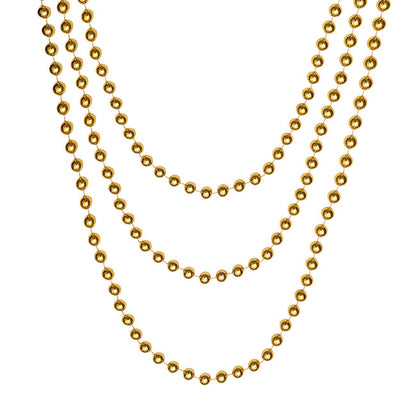 Large Beaded Garland Gold (2cmDx270cmL)