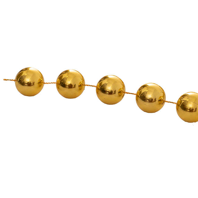 Large Beaded Garland Gold (2cmDx270cmL)