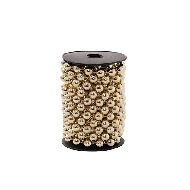 Beaded Garland Roll Champagne (12mmDx6mL)