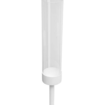 Metal Spiral Candelabra 8 Glass Candle Holders White(128cmH)