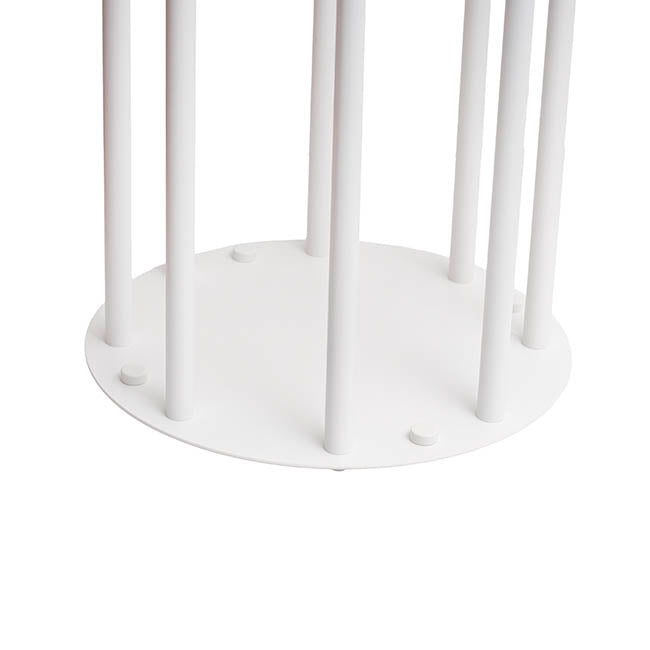 Metal Spiral Candelabra 8 Glass Candle Holders White(128cmH)