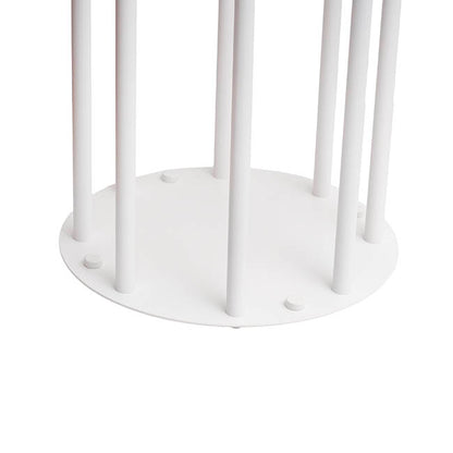 Metal Spiral Candelabra 8 Glass Candle Holders White(128cmH)