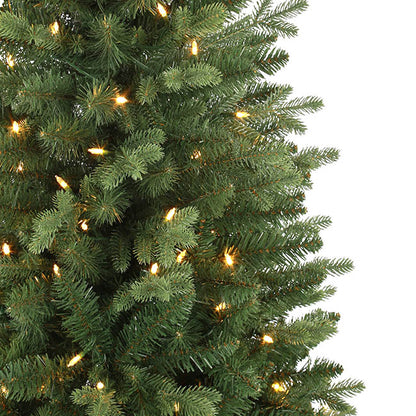 Forest Pine Pre-Lit Slim Christmas Tree Green (71Wx215cmH)