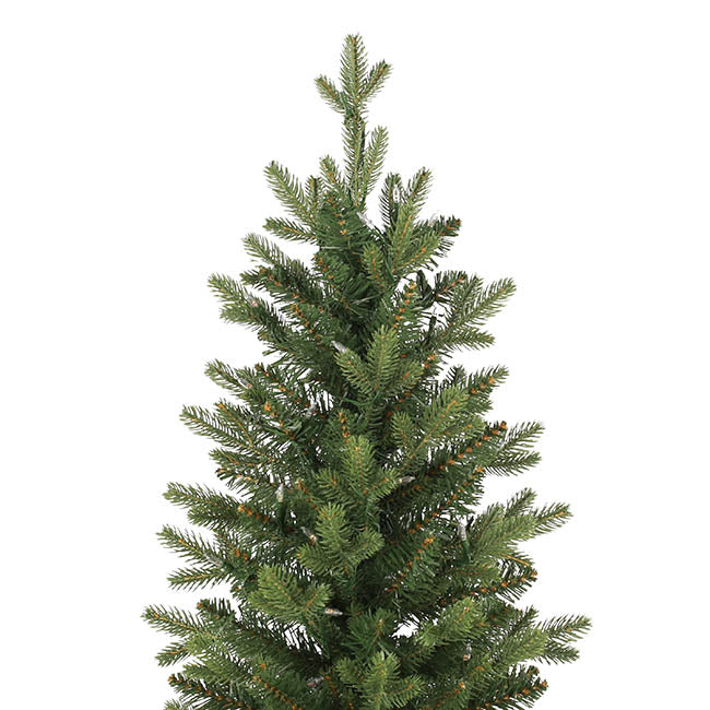 Forest Pine Pre-Lit Slim Christmas Tree Green (71Wx215cmH)