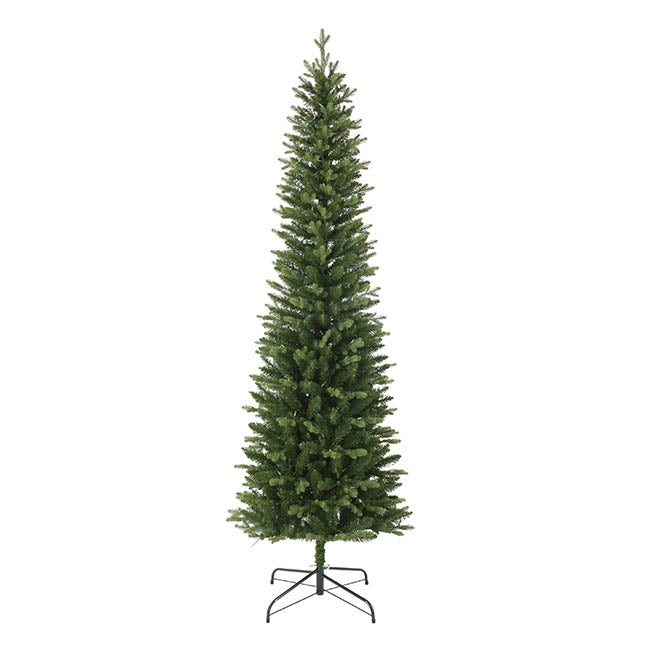 Forest Pine Pre-Lit Slim Christmas Tree Green (71Wx215cmH)
