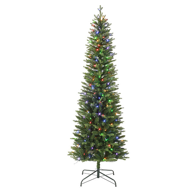 Forest Pine Pre-Lit Slim Christmas Tree Green (87Wx275cmH)