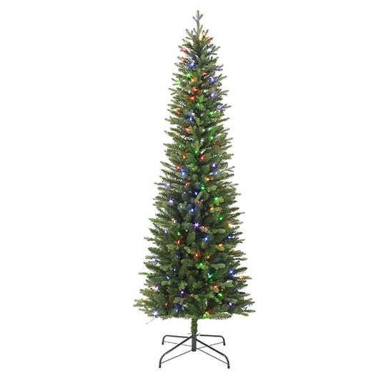 Forest Pine Pre-Lit Slim Christmas Tree Green (87Wx275cmH)