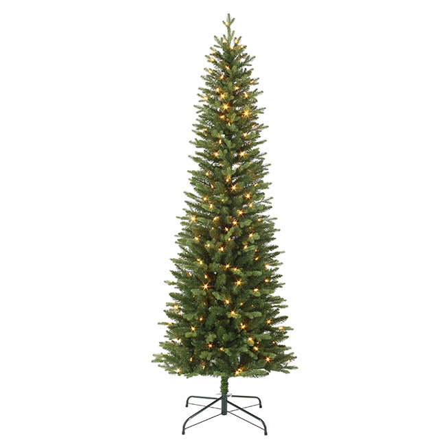 Forest Pine Pre-Lit Slim Christmas Tree Green (87Wx275cmH)