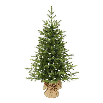 Vienna Pine Pre-Lit Potted Christmas Tree Green (76Wx122cmH)