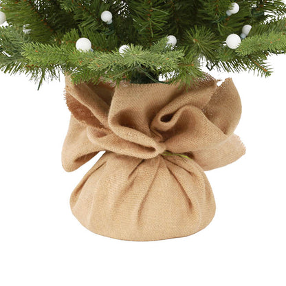 Vienna Pine Pre-Lit Potted Christmas Tree Green (76Wx122cmH)