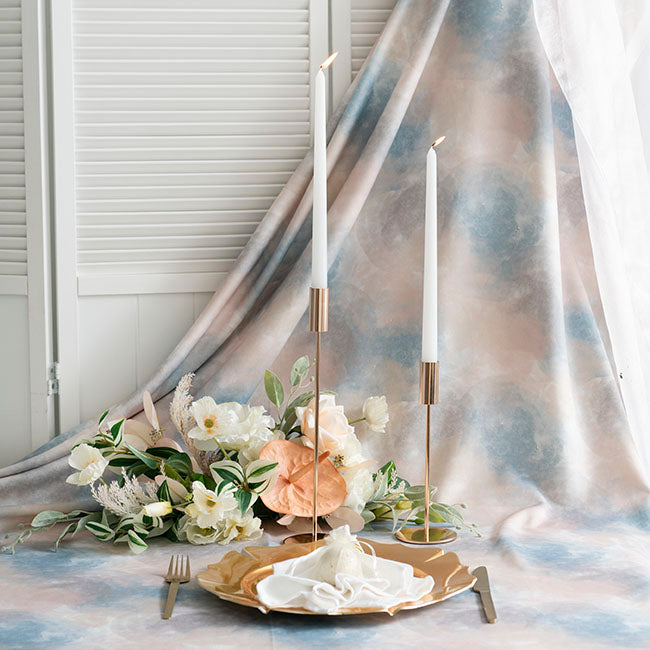 Elegant Single Taper Candle Holder Stand Gold (8x23cmH)