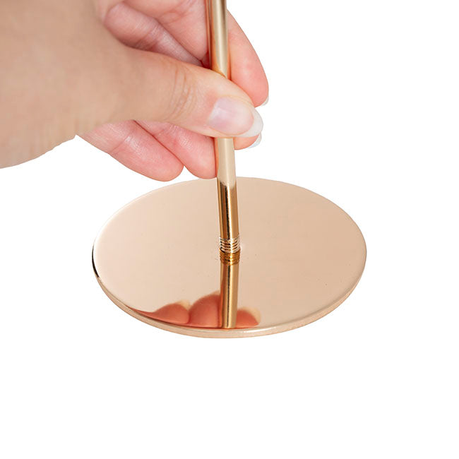 Elegant Single Taper Candle Holder Stand Gold (8x23cmH)