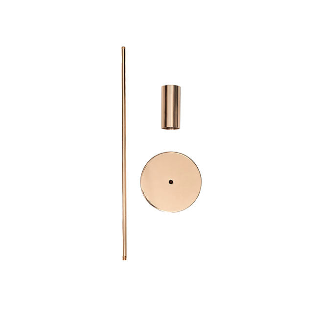 Elegant Single Taper Candle Holder Stand Gold (8x33cmH)