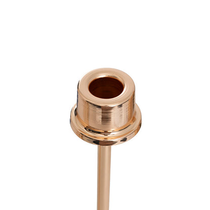 Glass Sleeve Single Taper Candle Holder Stand Gold (40cmH)
