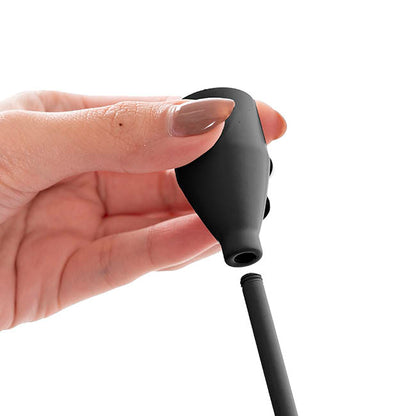 Single Metal Taper Candle Holder Black (8x22cmH)