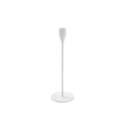 Single Metal Taper Candle Holder White (8x22cmH)