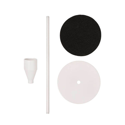 Single Metal Taper Candle Holder White (8x32.5cmH)