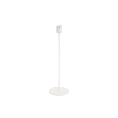 Single Metal Taper Candle Holders White (8.8x25cmH)