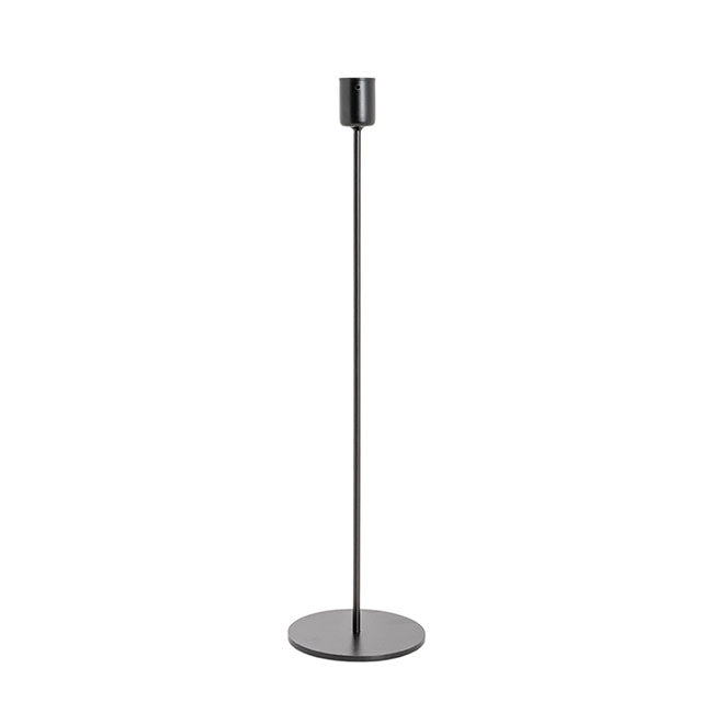 Single Metal Taper Candle Holders Black (8.8x35cmH)