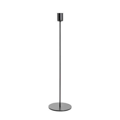 Single Metal Taper Candle Holders Black (8.8x35cmH)