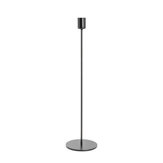 Single Metal Taper Candle Holders Black (8.8x35cmH)