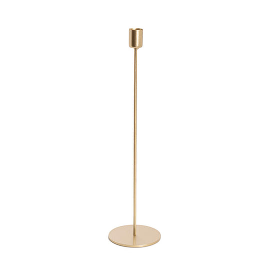 Single Metal Taper Candle Holders Gold (8.8x35cmH)