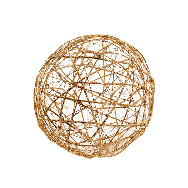 Glowing Ball LED Gold (20cmD)