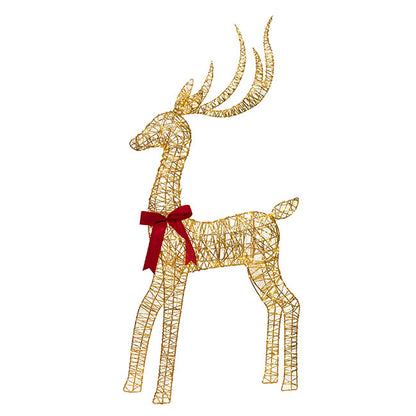 Glowing Reindeer LED Gold (119cmH)