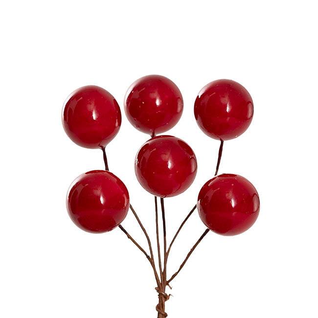 Mini Berry Picks Pack 24 Red (2cmDx9cmH)