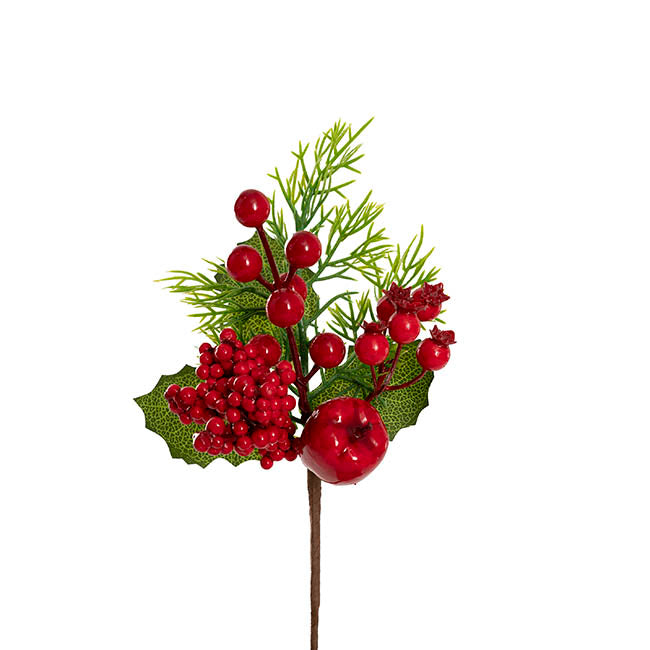 Apple Berry Pick Pack 4 Red (25cmH)
