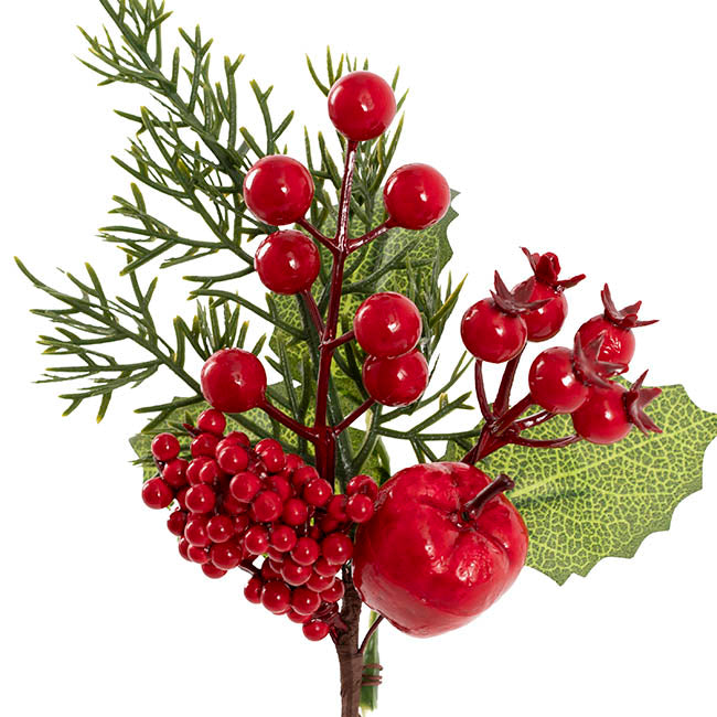Apple Berry Pick Pack 4 Red (25cmH)