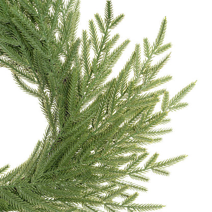 Norway Spruce Pine Wreath Real Touch Green (50cmD)